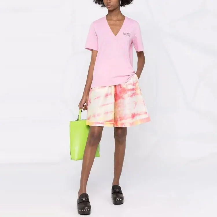 GANNI T-Shirts Women's Pink-1