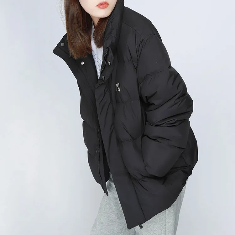 MLB Base Logo Down Jackets Unisex Black-4