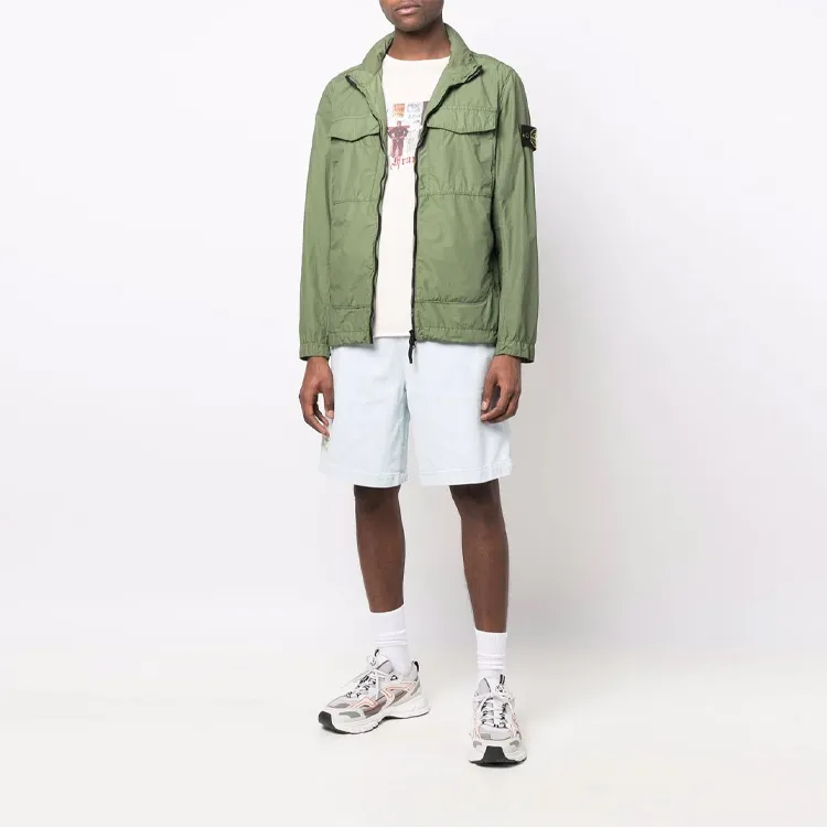 STONE ISLAND Jackets Men Army Green-1