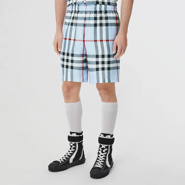 Burberry Check Silk Shorts-2
