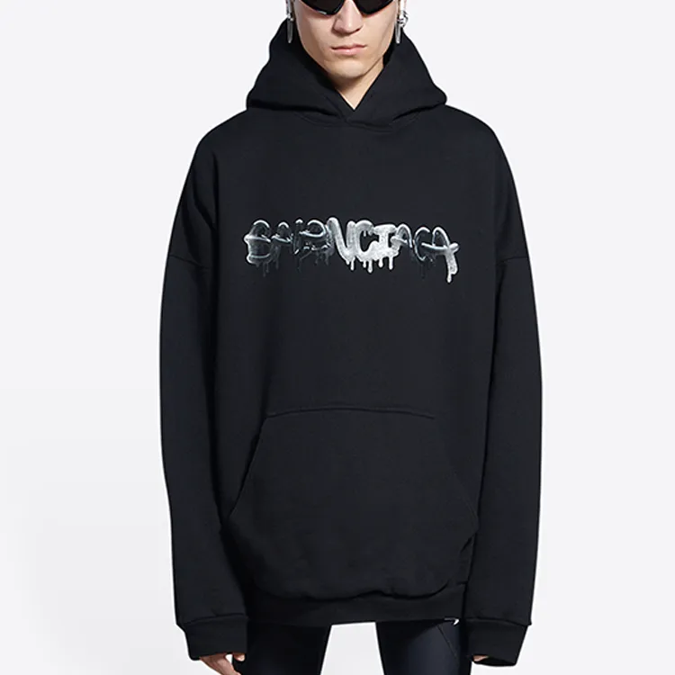 Balenciaga Wide Fit Slime Hoodie-10