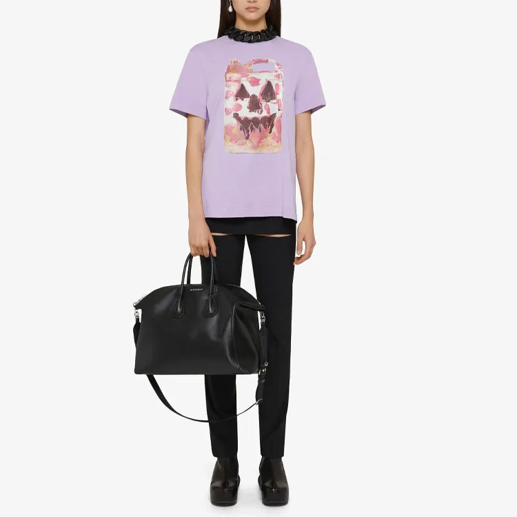 Givenchy T-Shirts Women's Light Purple-2