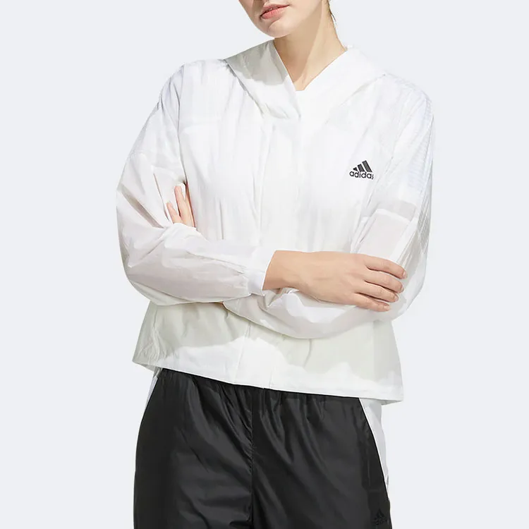 Adidas Cropped Coat Women's White-1