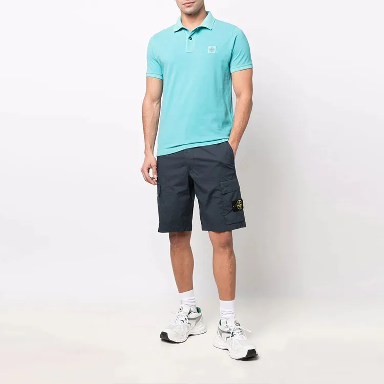 STONE ISLAND Polo Shirts Men Light Blue-1