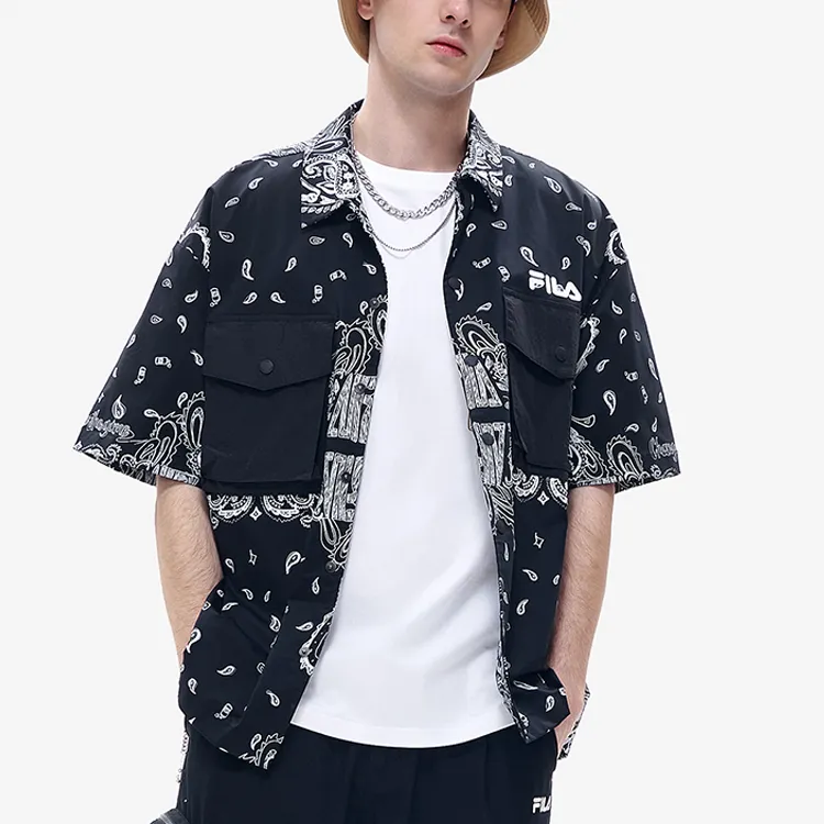 FILA FUSION STREET SPORT Shirts Men Black-2