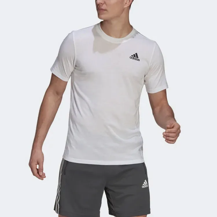 Adidas Set-in Sleeve T-Shirt Men's White-1