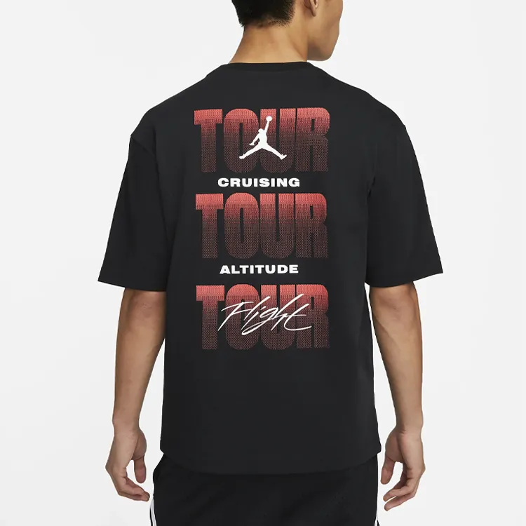 Jordan T Shirts Men Black-3