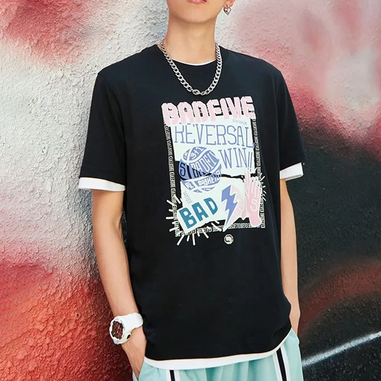 LiNing Basketball Collection T Shirt Men's Black-2