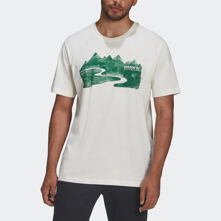 Adidas T Shirts Men White-2