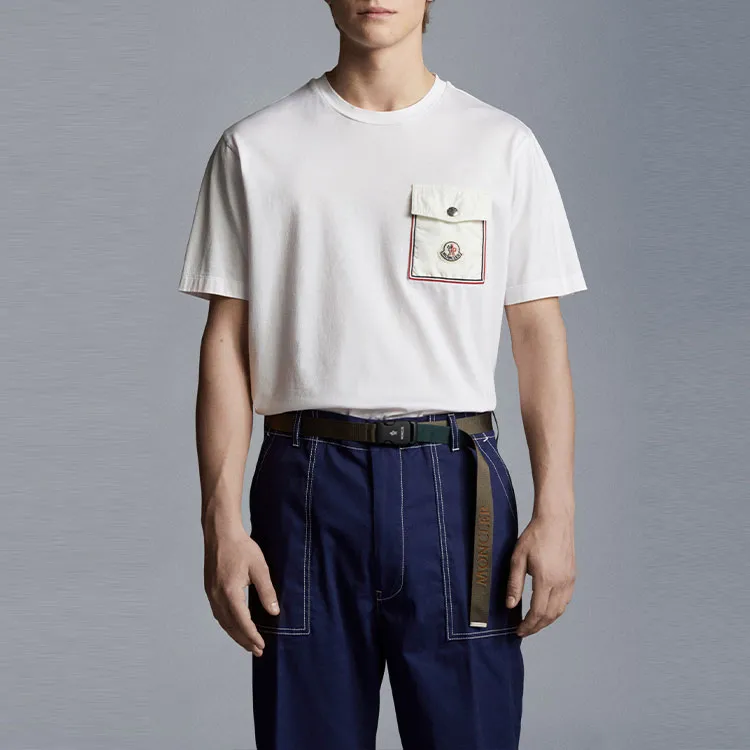 Moncler SS22 T Shirts Men White-2