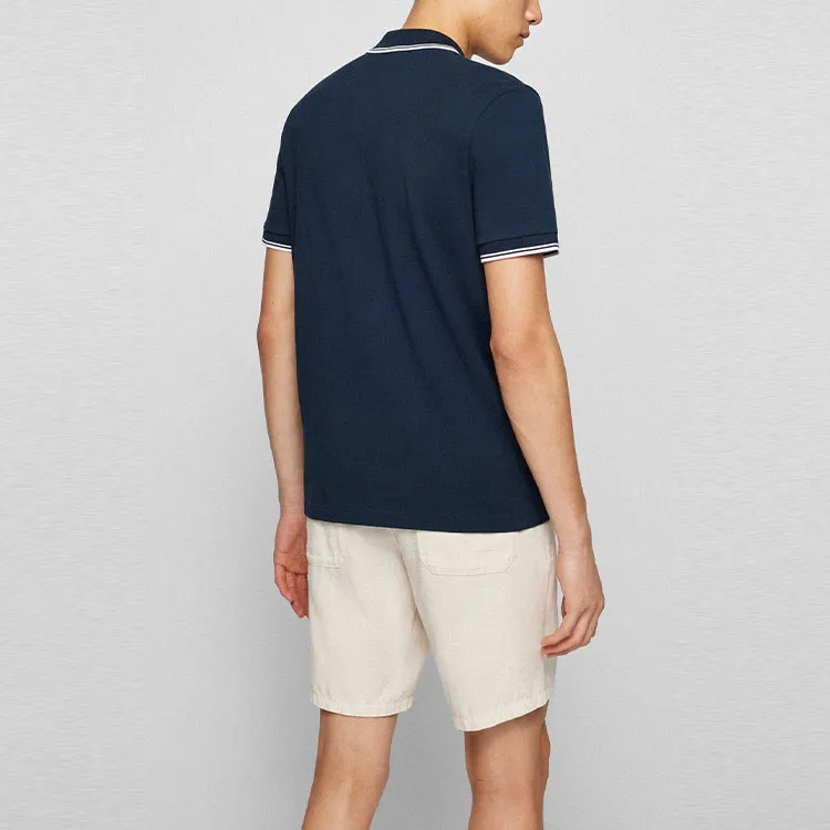 HUGO BOSS Short-Sleeve Polo Shirts Men's Blue-4