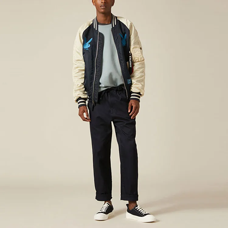 Playboy X Alpha Industries Jackets Unisex Blue-1