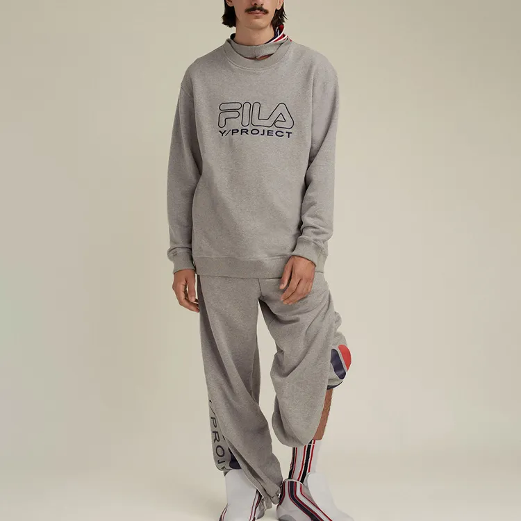 Fila X Y/Project Sweatshirts Unisex Gray-1