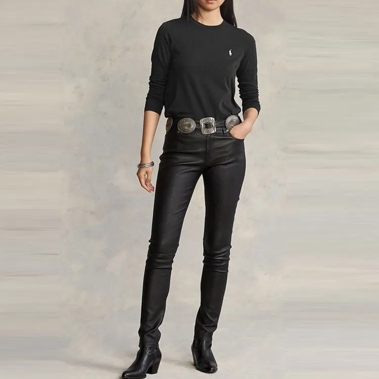 Polo Ralph Lauren T Shirts Women's Black-5