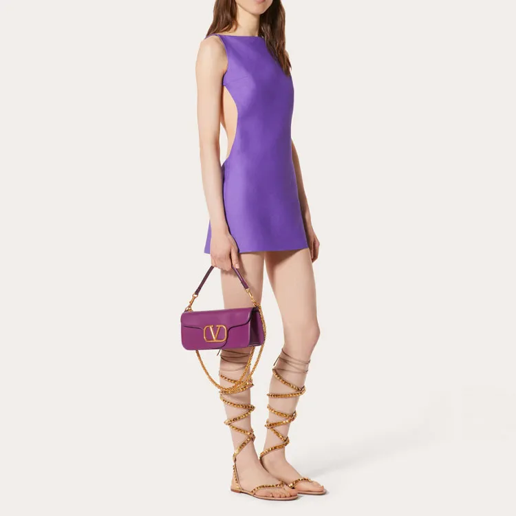 Valentino Sleeveless Dresses Women's Bright Purple-1