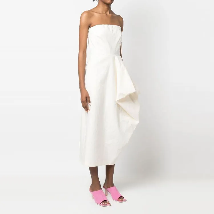 SportMax Sleeveless Dresses Women's White-2