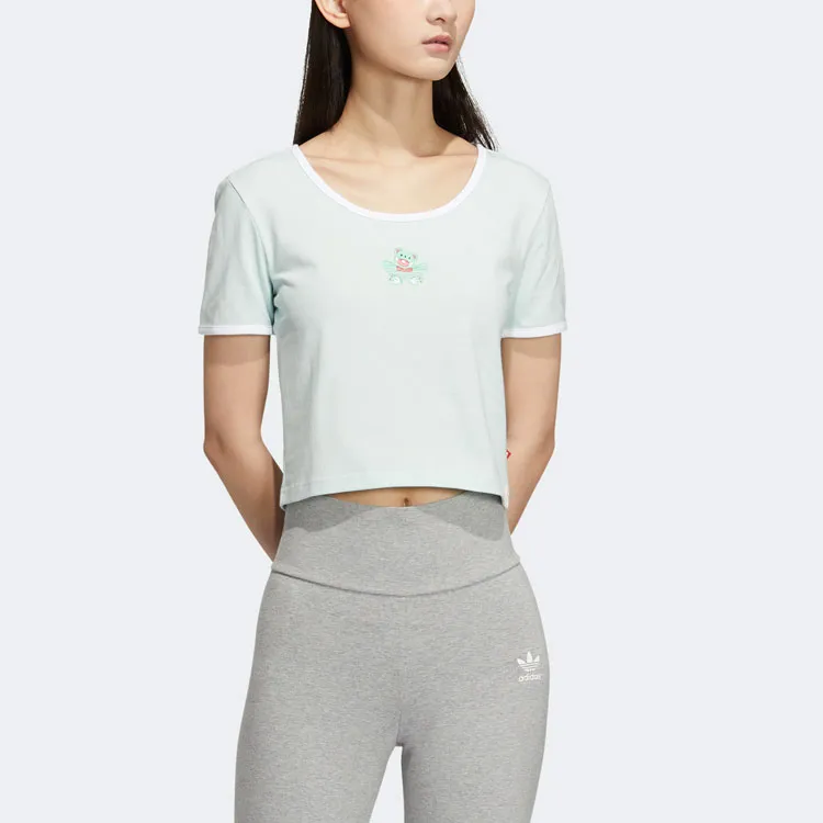 Adidas Originals T Shirt Women's Symbol Green-1