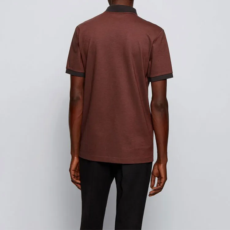 HUGO BOSS Polo Shirts Men Red Copper-3