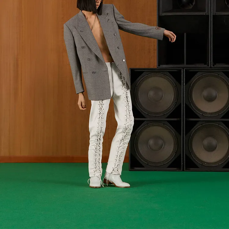 GUCCI Prince Of Wales Wool Formal Jacket-3