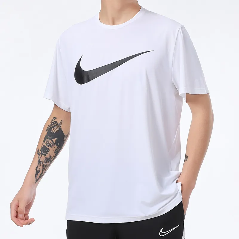 Nike T Shirts Men White-4