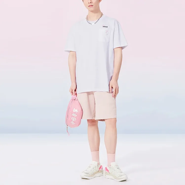 LiNing China Li Ning T Shirts Unisex White-2