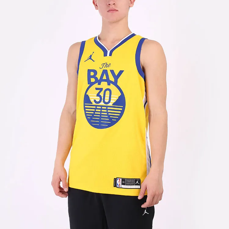 Jordan Basketball Jerseys Men Yellow-4