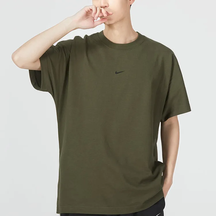 Nike T Shirts Men Army Green-2