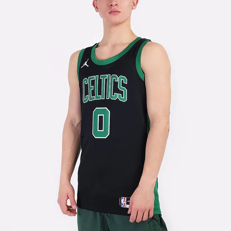 Jordan Dry Fit ADV Basketball Jerseys Men Black Green-4