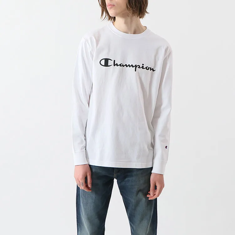 Champion Straight Long Sleeved T Shirt Japan Version Unisex-3