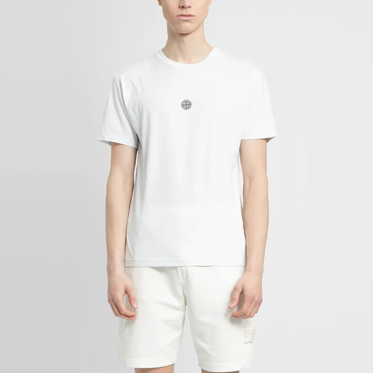 STONE ISLAND SS22 T Shirt Men's Ice White-2
