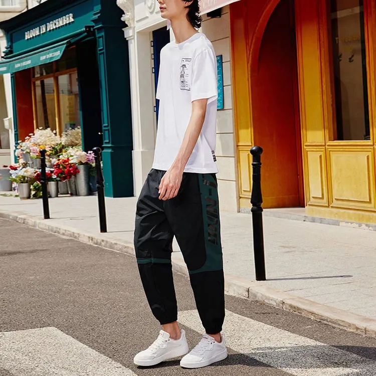 LiNing Sports Trend Series Knitted Sports Pants Men's Black-2