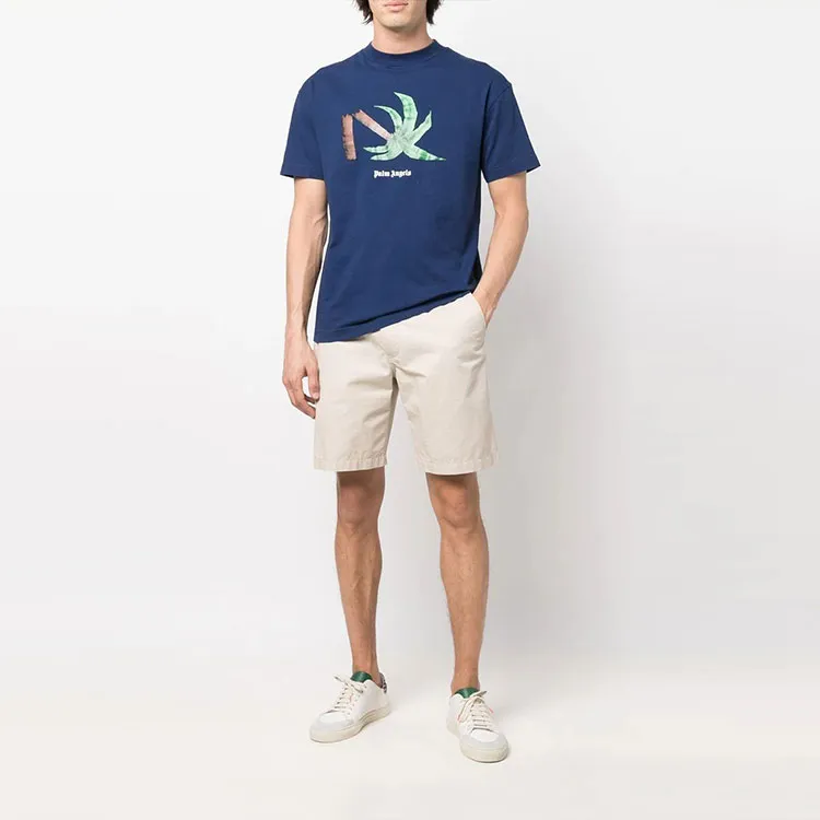 PALM ANGELS T Shirts Men Blue-1