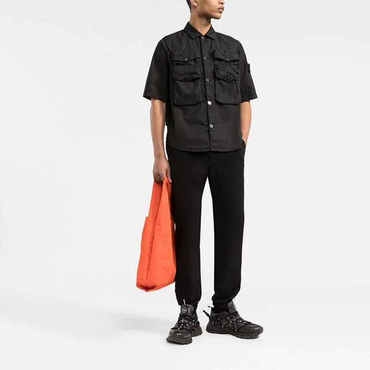 STONE ISLAND Shirts Men Black-1