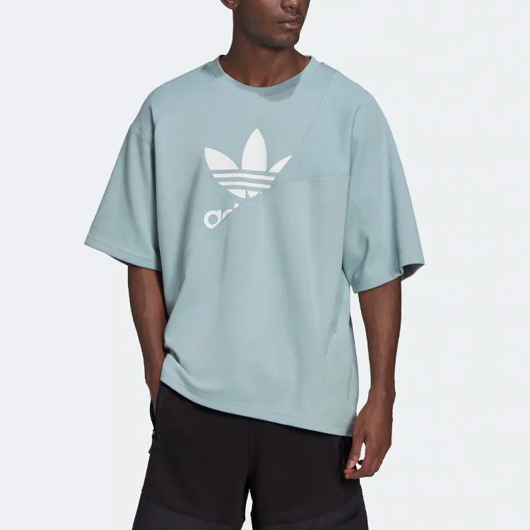 Adidas Originals T Shirt Men's Gray Green-1