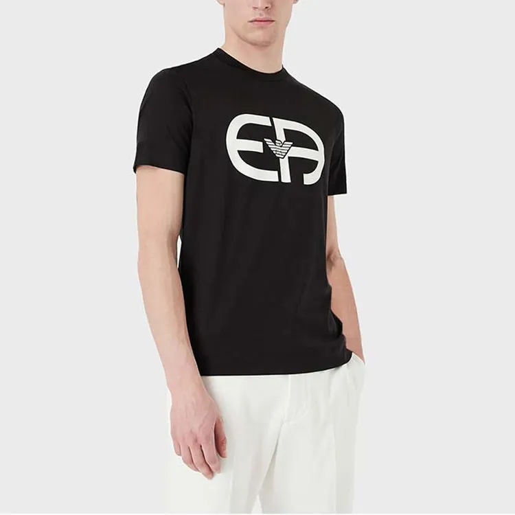 EMPORIO ARMANI SS22 T Shirt Men's Black-1