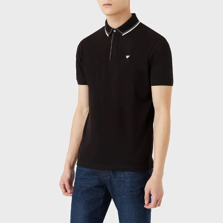 EMPORIO ARMANI SS22 Polo Shirt Men's Gray-2