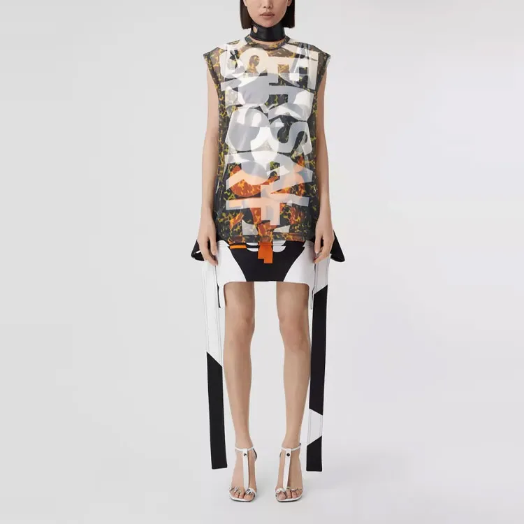 Burberry All Over Printed Crewneck Tank Top-1