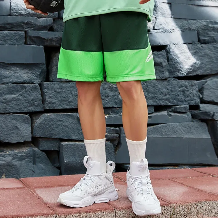 LiNing Basketball Collection Casual Shorts Men's Manor Green Fluorescent Acid Green-3