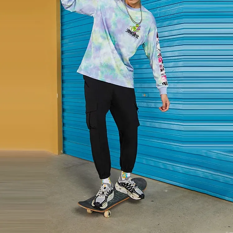 LiNing T Shirt Men's Blue Green-2