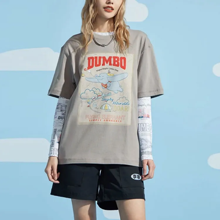 LiNing x Disney T Shirt Women's Frost Gray-2