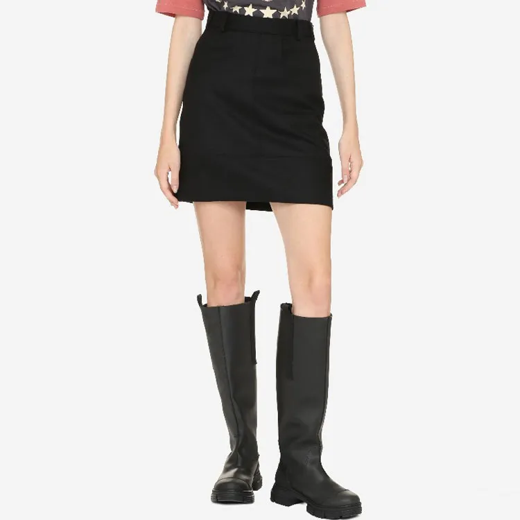 PHILOSOPHY DI LORENZO SERAFINI Cropped Skirt Black-2