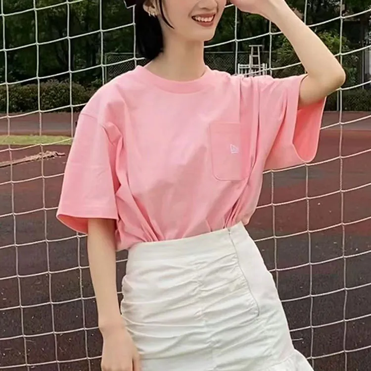 New Era SS21 T Shirt Unisex Pink-2