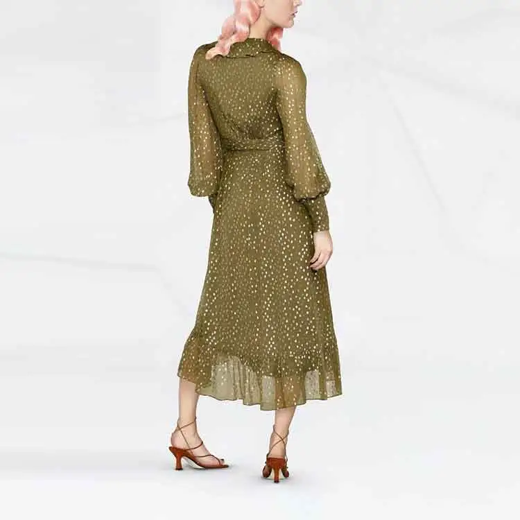 Zimmermann Long-Sleeved Dresses Women's Green-2