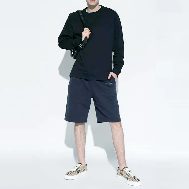 Burberry Casual Shorts Men Marine Blue-1