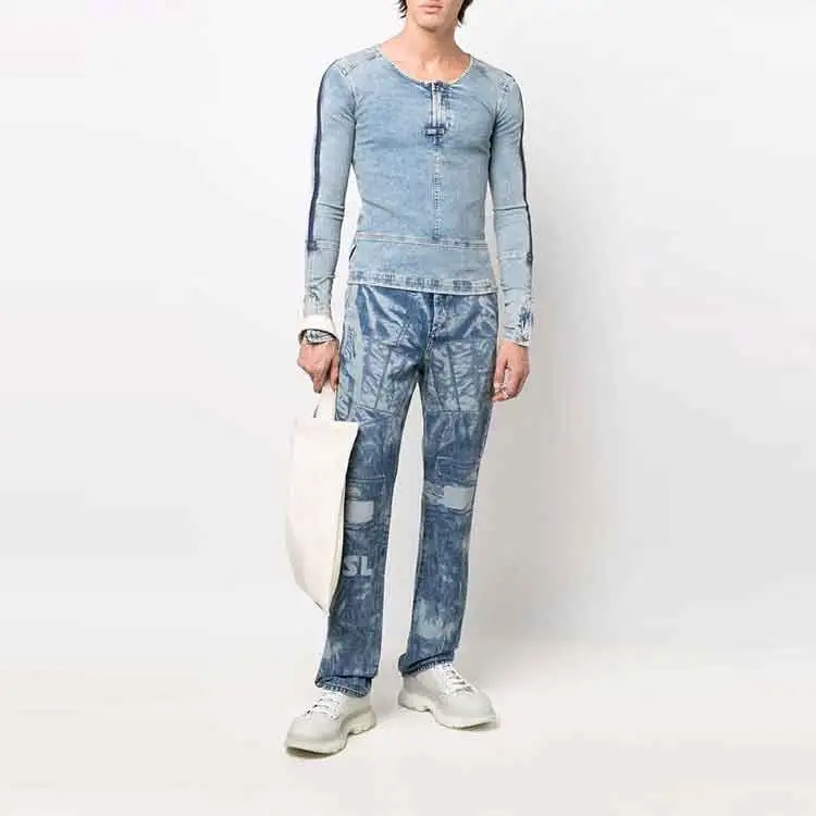DIESEL Shirts Men Blue-1