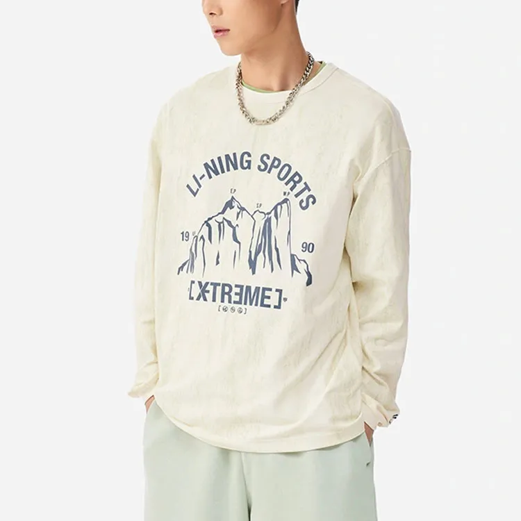 LiNing Sweatshirts Unisex Ecru-2