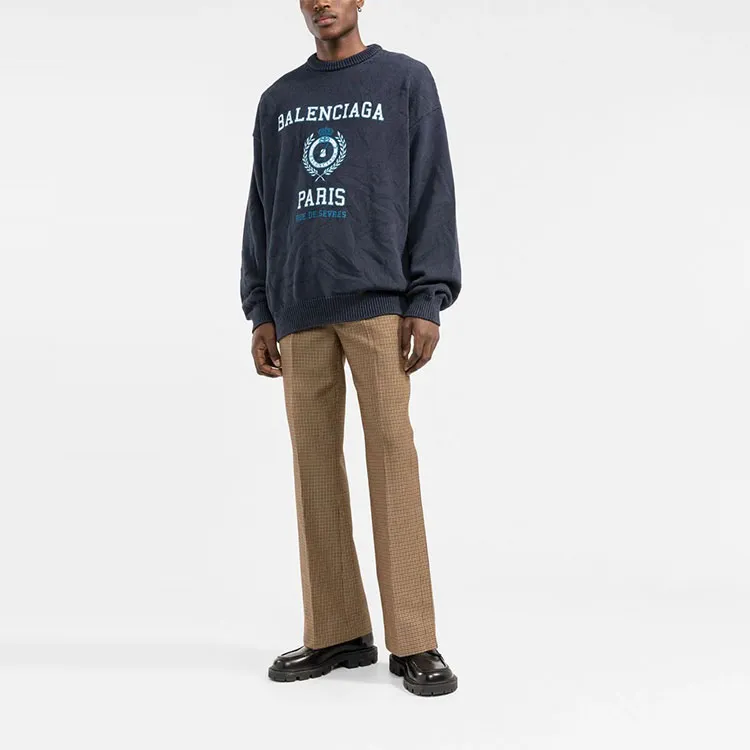Balenciaga SS22 Sweater Men's Blue-3