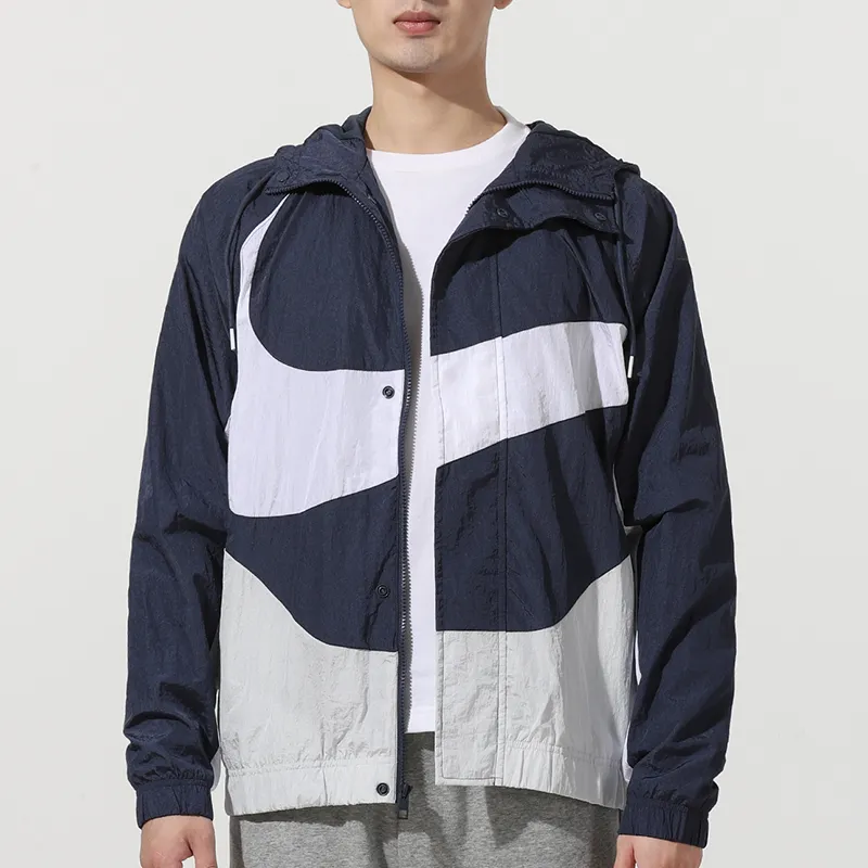 Nike Jackets Men Navy Blue-2