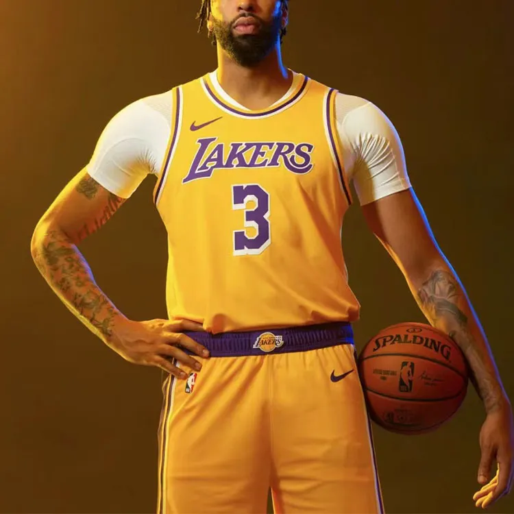 Nike Nba Anthony Davis La Lakers Icon Edition 2020 Jersey-2