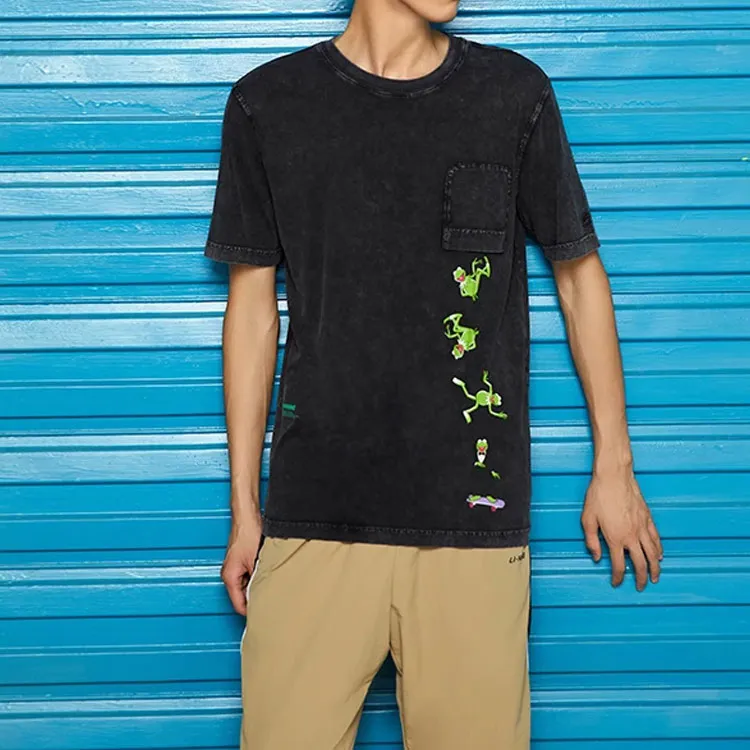LiNing x Disney T Shirt Men's Black-2